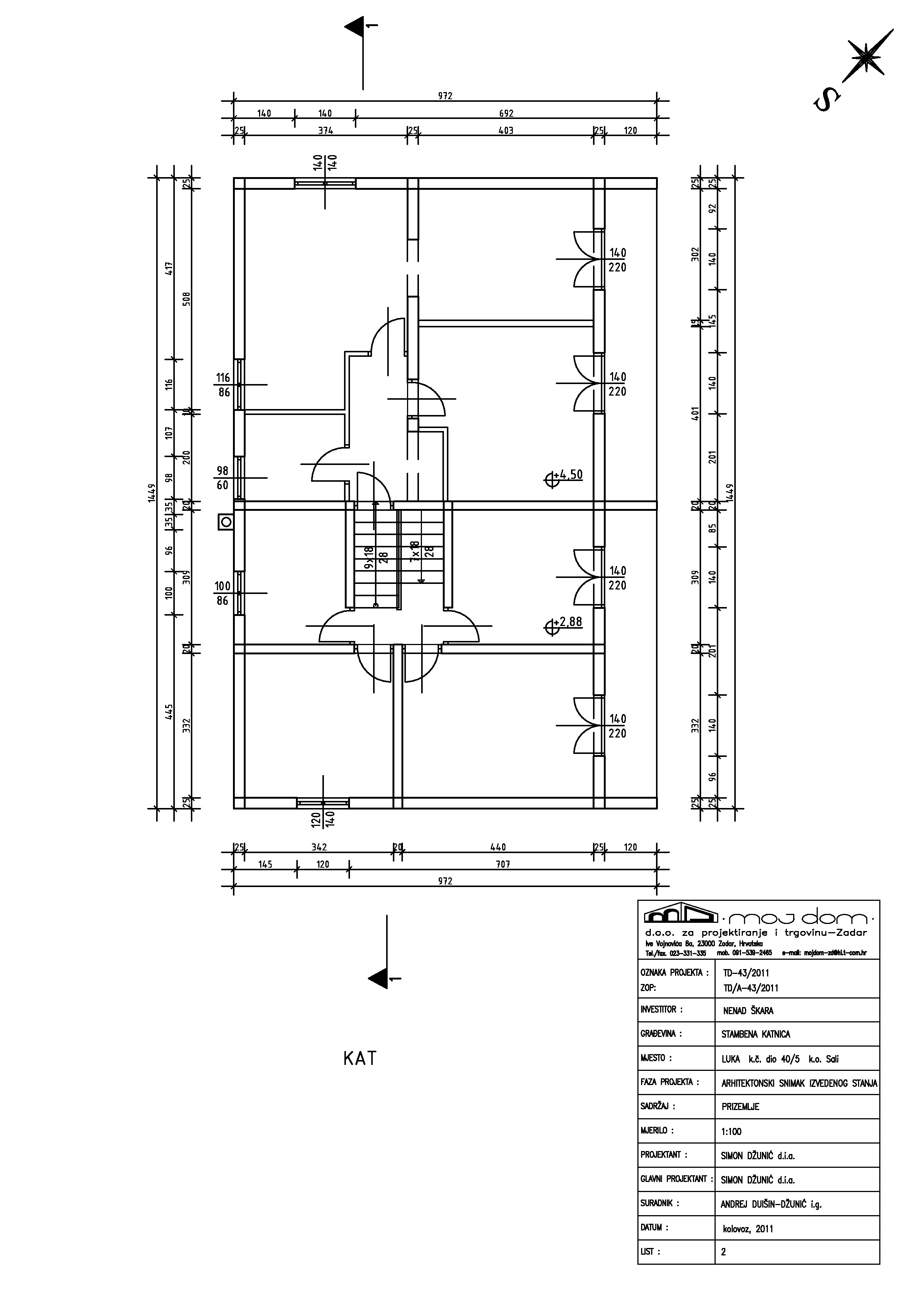 Фото Замовник надав файл AutoCAD. Було внесено деякі зміни, елементи креслення було рознесено по шарах. Додано додаткові блоки та креслення експортовано в PDF. 
Час виконання: 2 години. Вартість: 150 грн