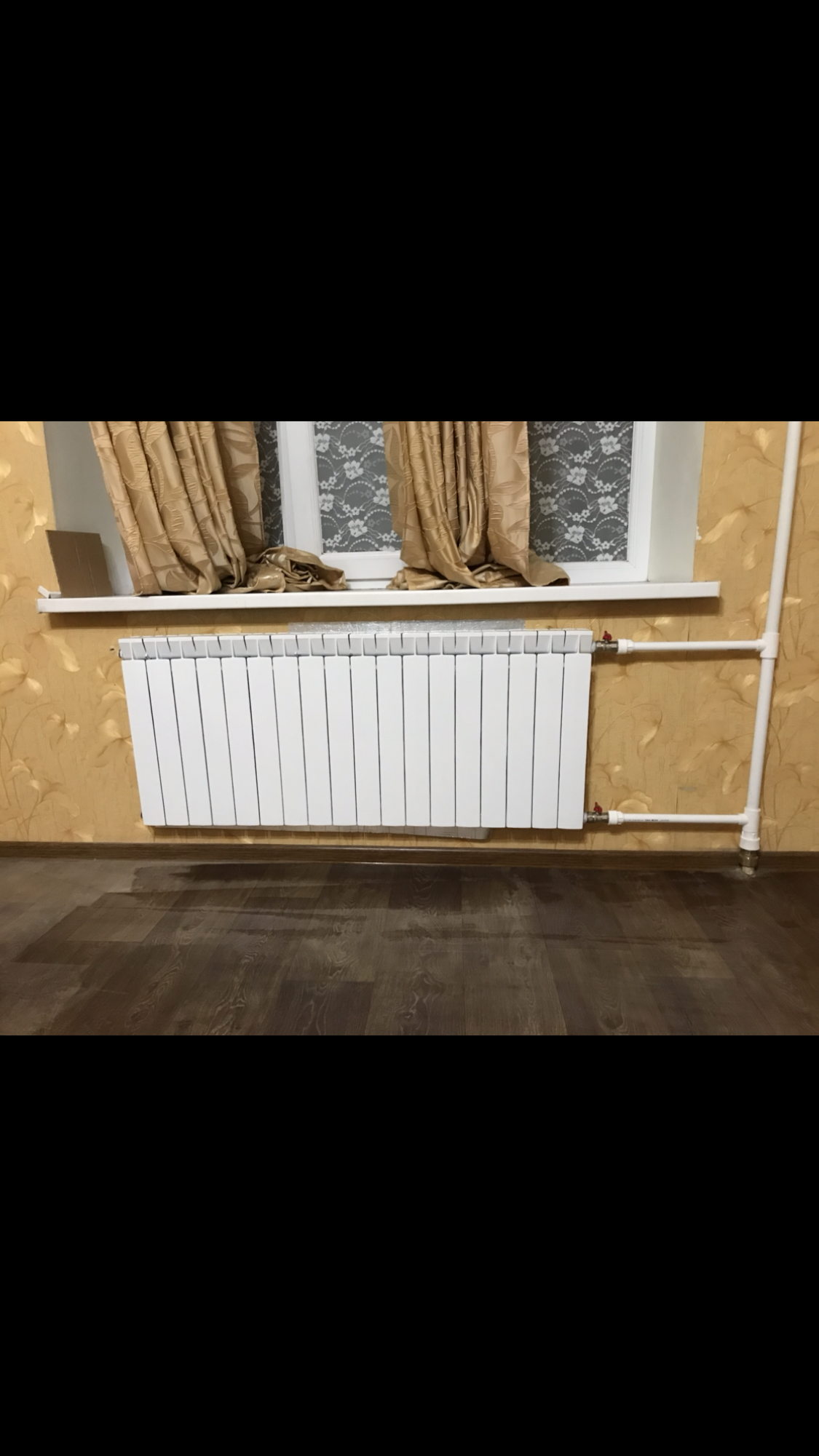 Фото Замена радиатора . Замена стояка 