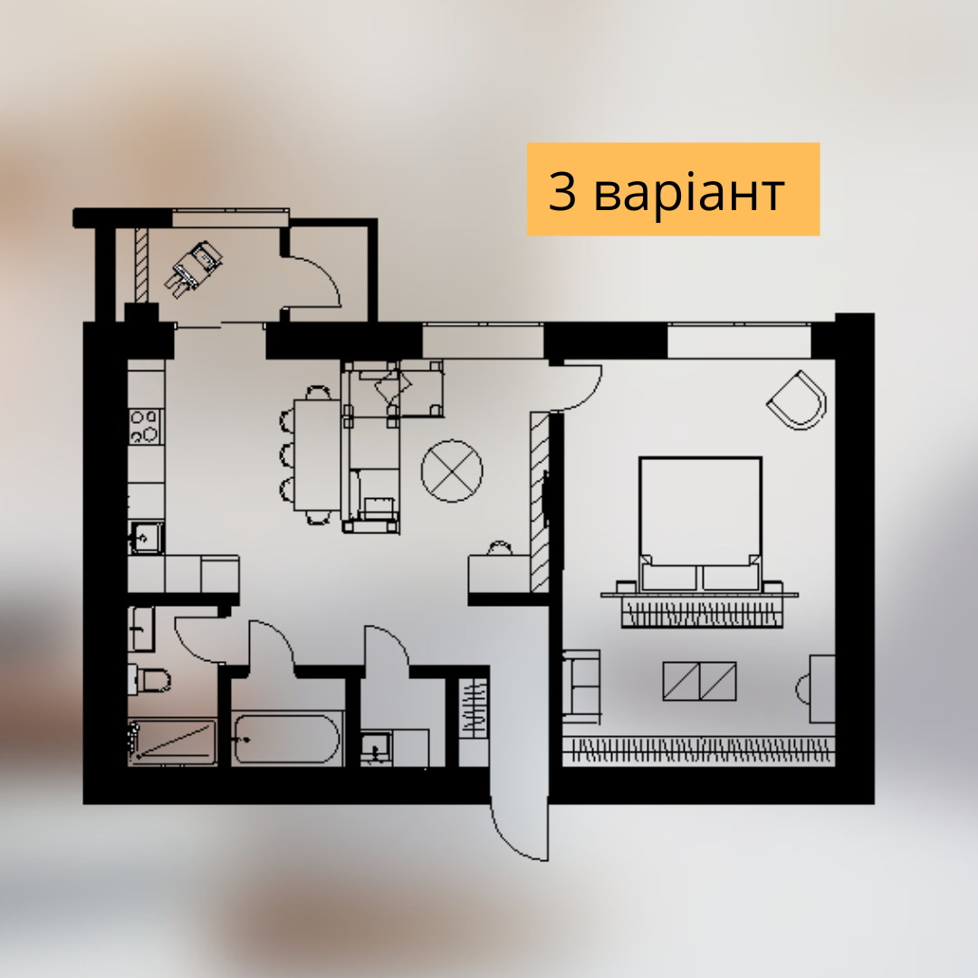 Фото Три варіанти планування 3