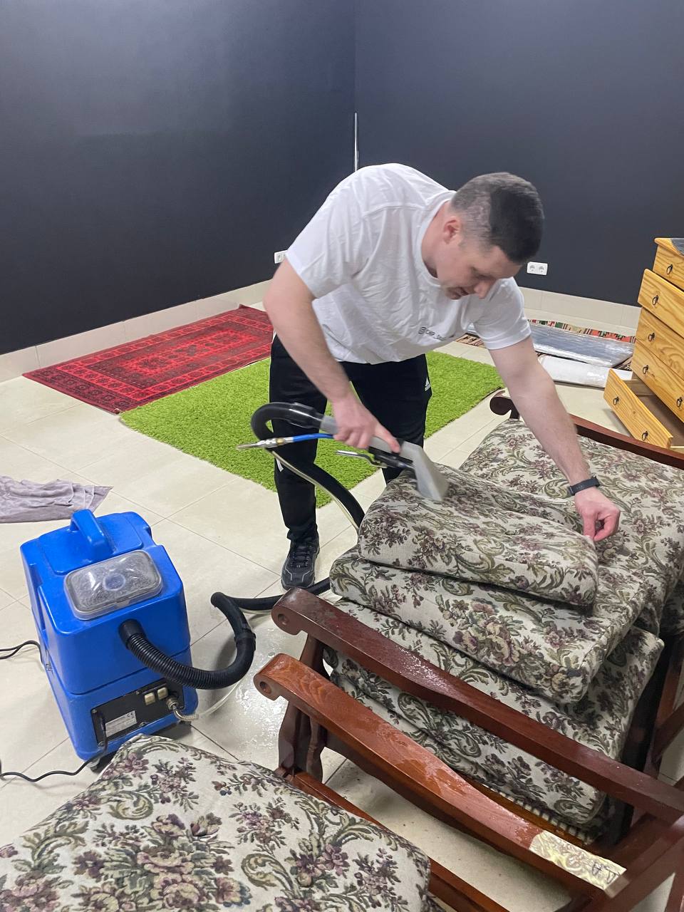 Фото хімчистка подушок дивану