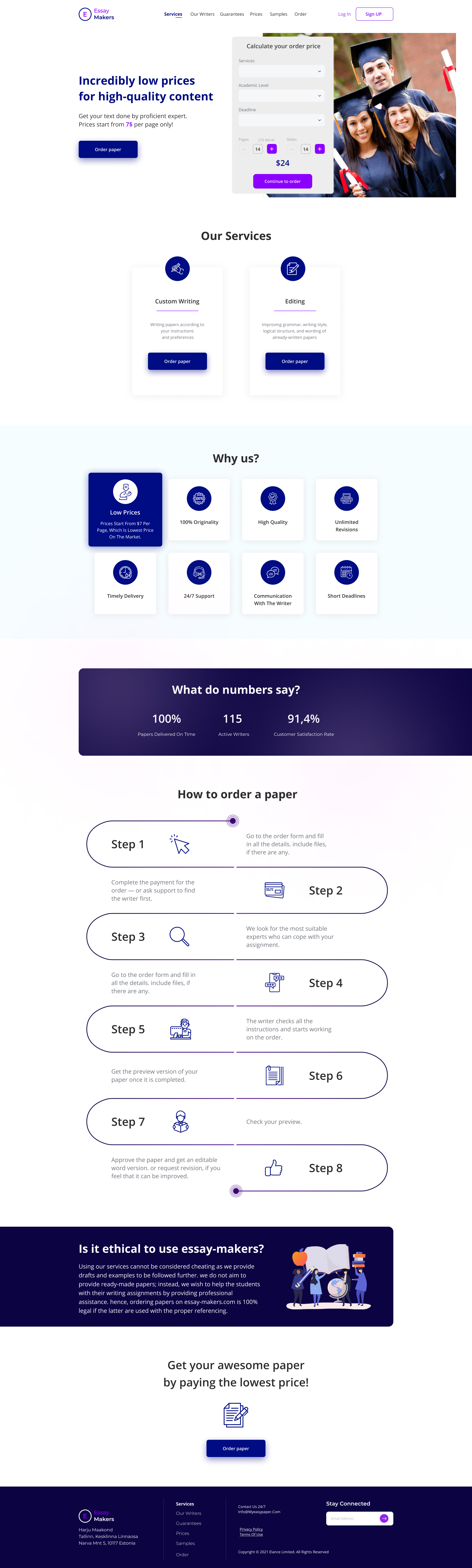 Фото Multi-page website 