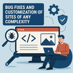 Виправлення помилок та кастомізація сайтів будь-якої складності