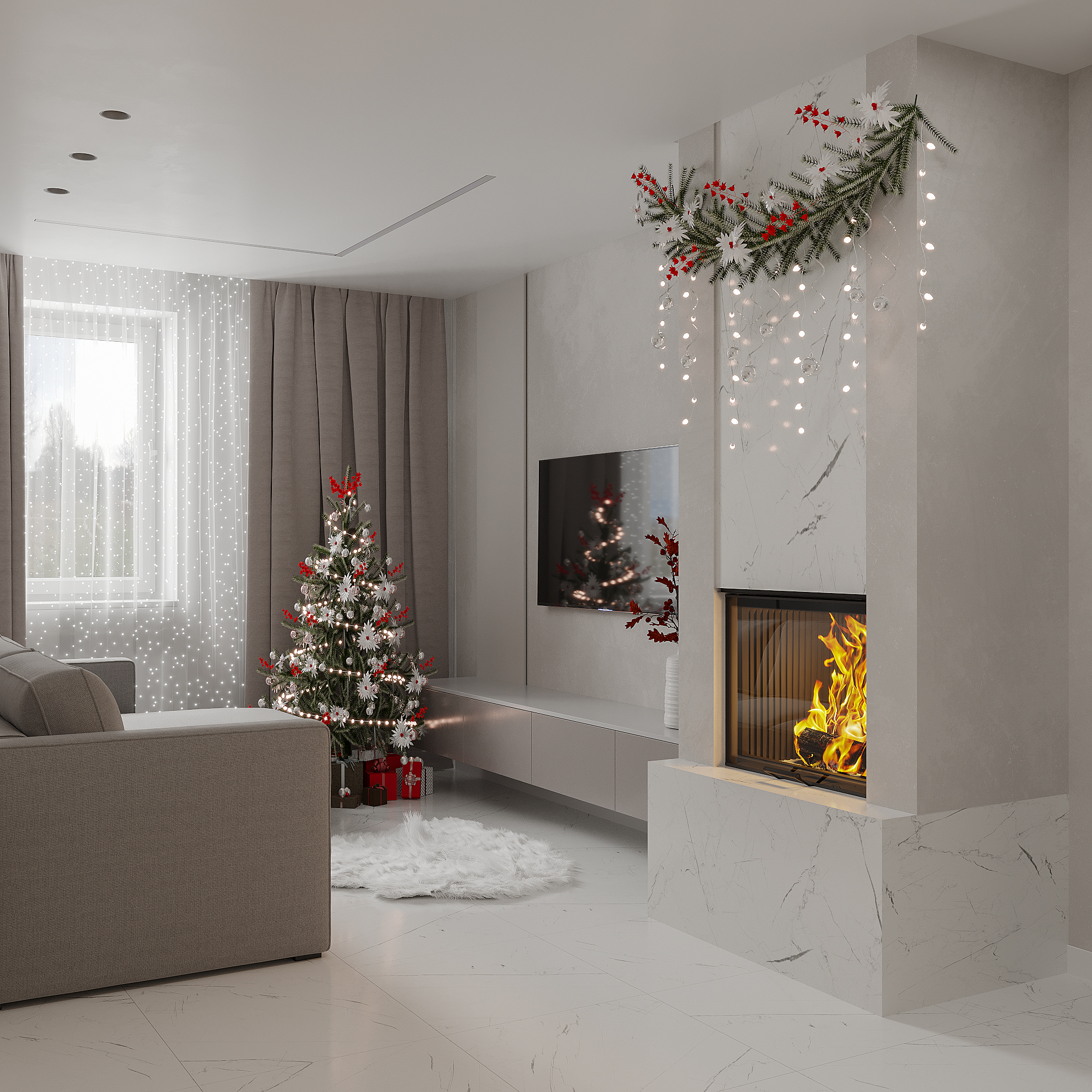 Фото 3D-візуалізація "Новорічнтй вайб"