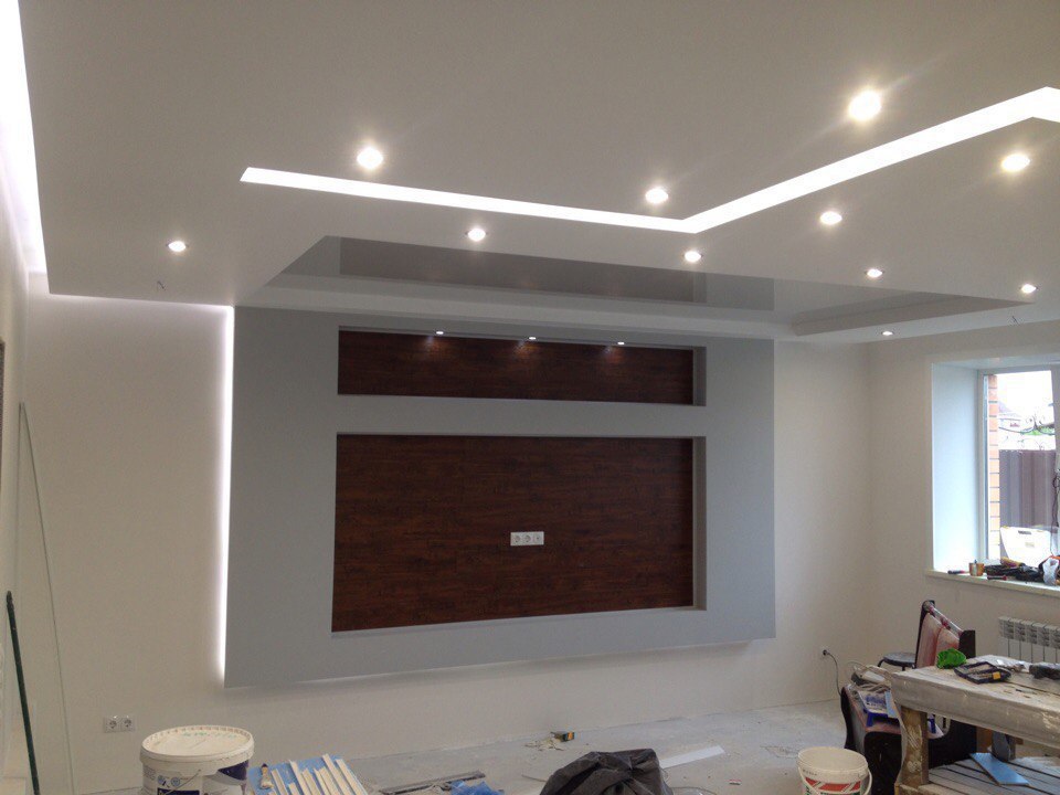 Фото потолки стены гипсокартон