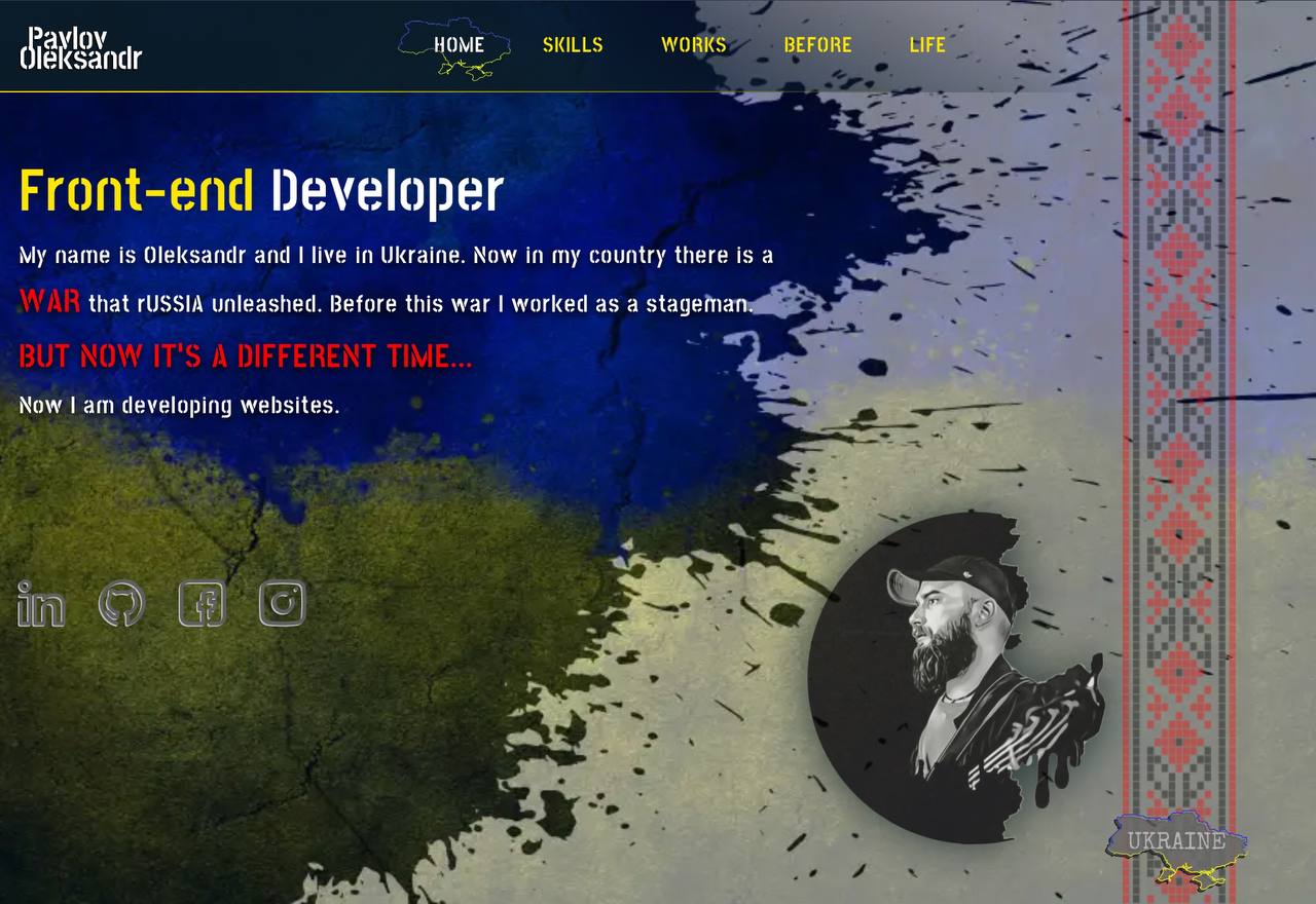 Фото CV.
https://stagemancrew.github.io/portfolio/