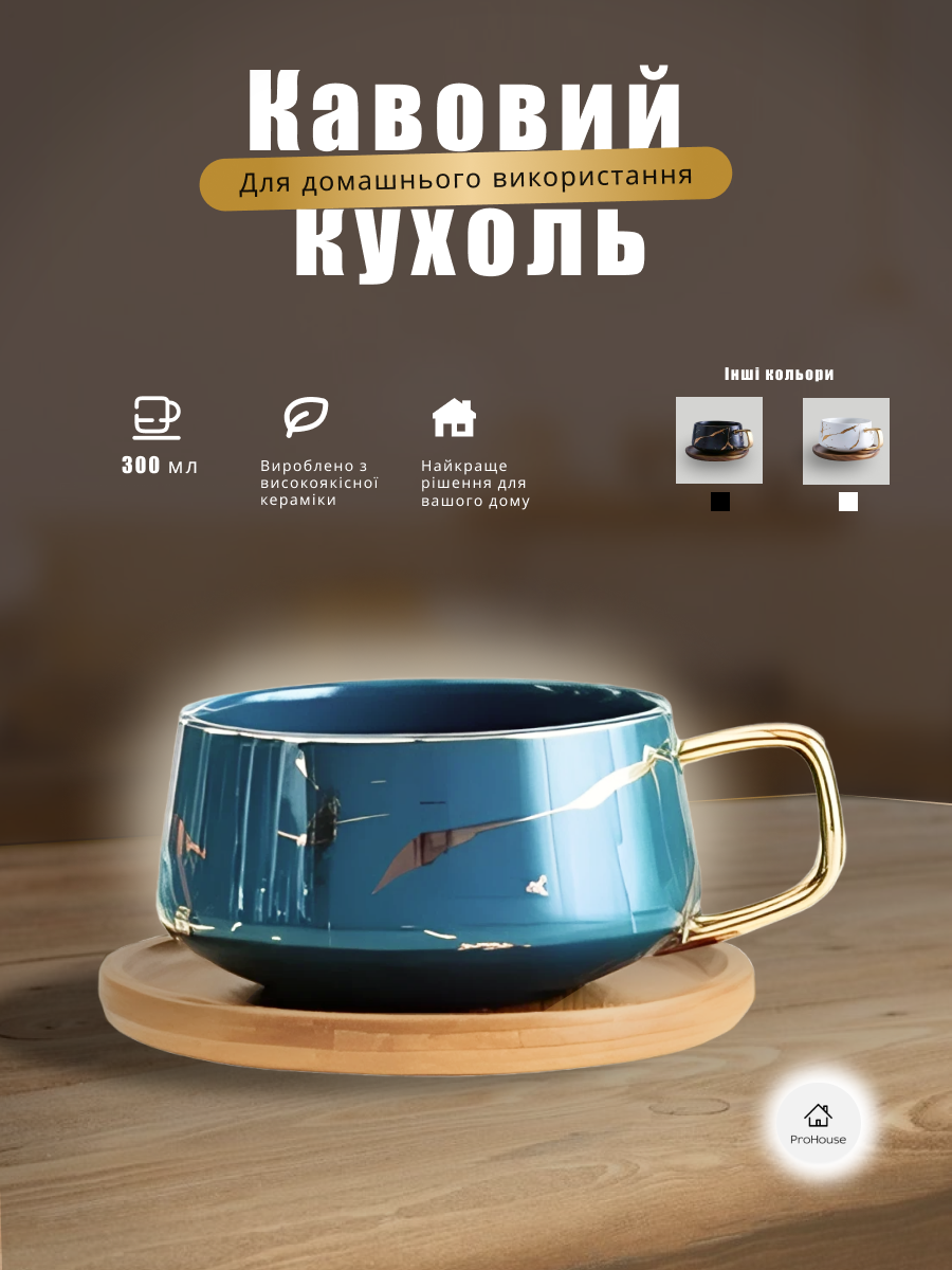 Фото Картка продажу кавової кухлі 1