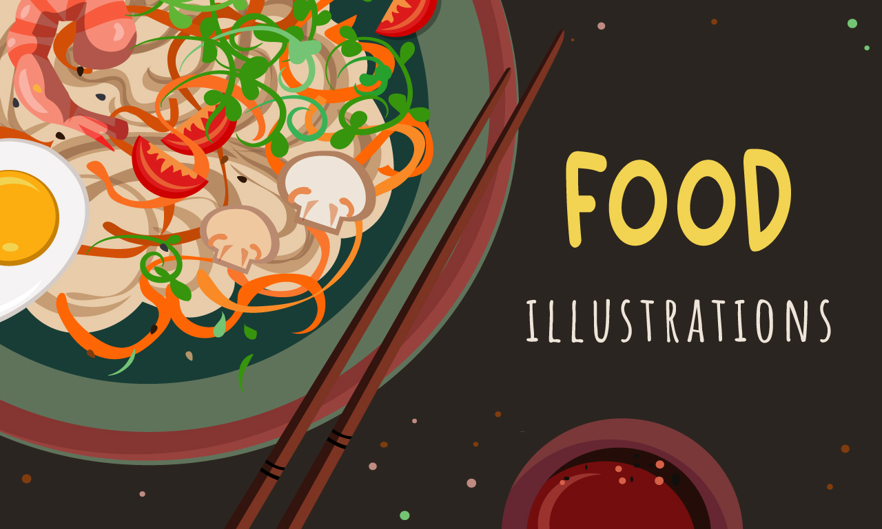 Фото Food illustration.  Adobe Illustrator, графічний планшет.