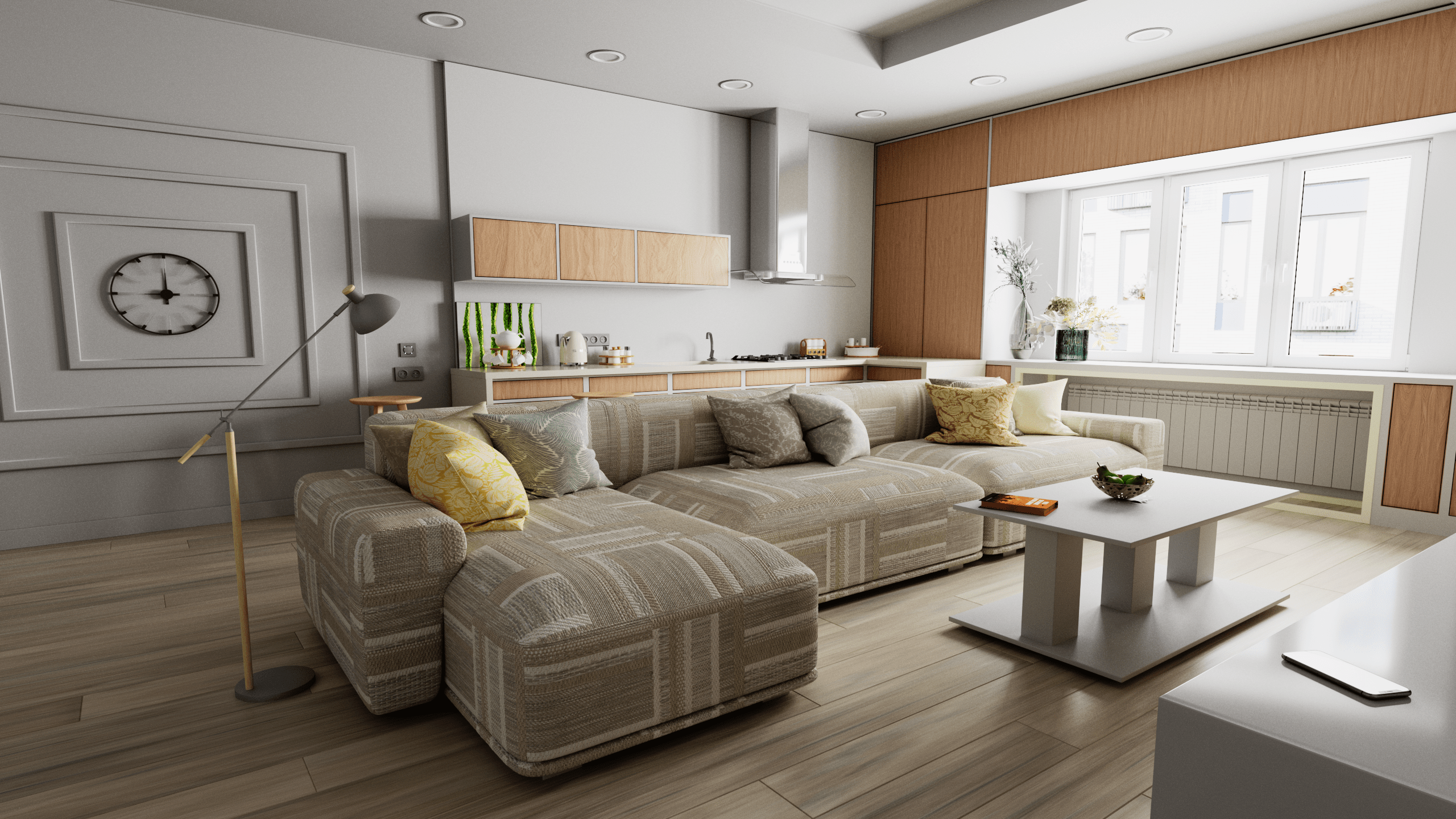 Фото Повне моделювання сцени,за вийнятком дрібної техніки. Витратив неповних 2 дні.