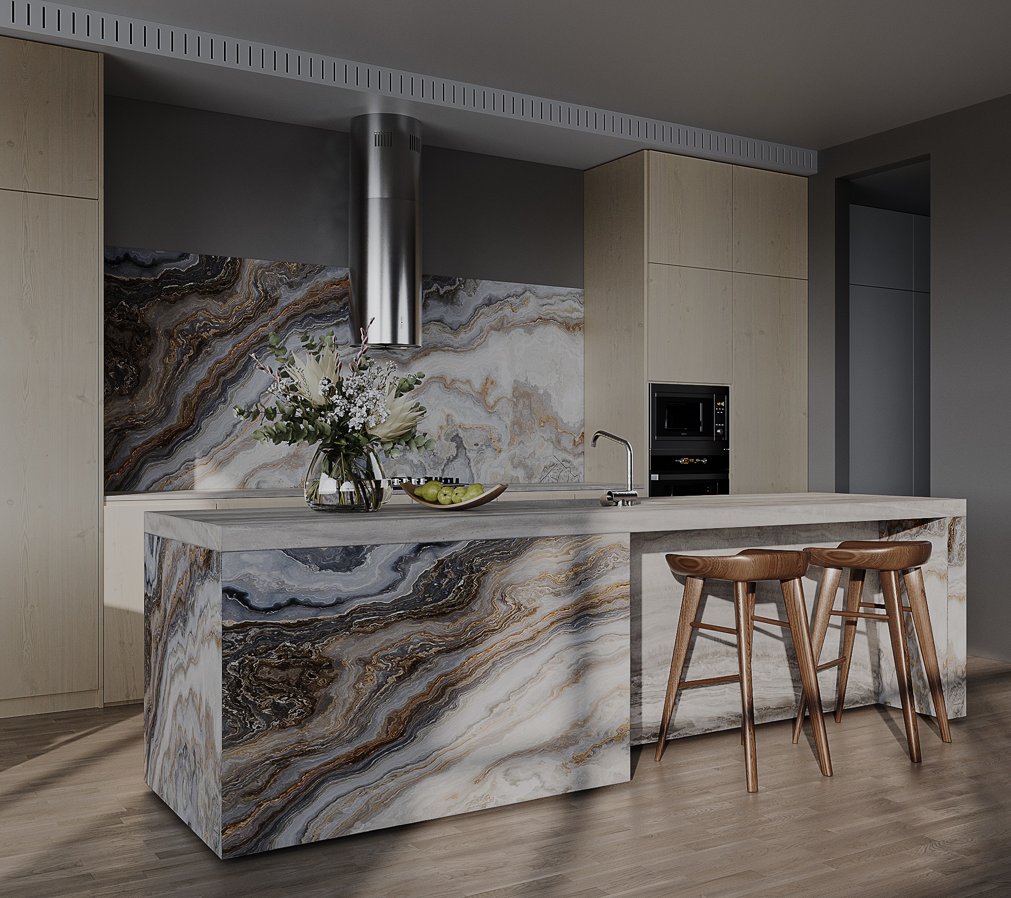 Фото 3D Візуалізація кухні, термін виконання 2-4 дні