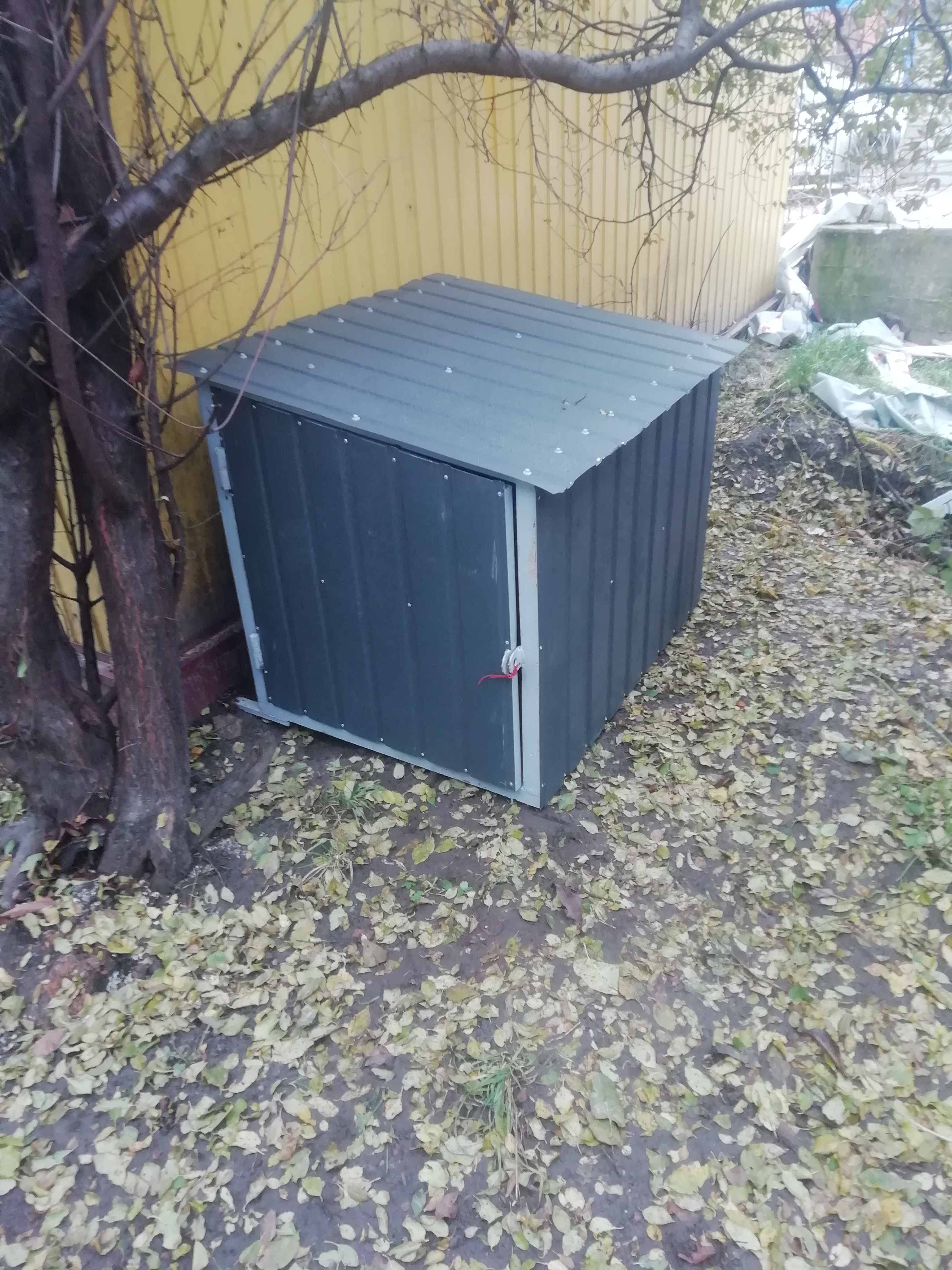 Фото Занесли собачу будку. 