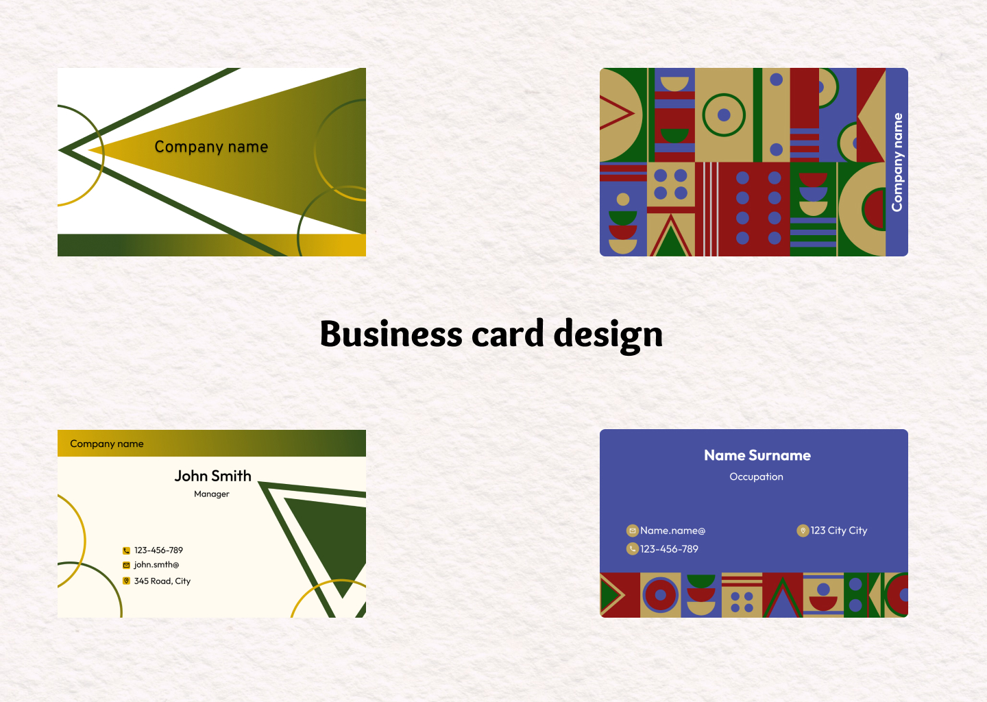 Фото Дизайн візитівок 1