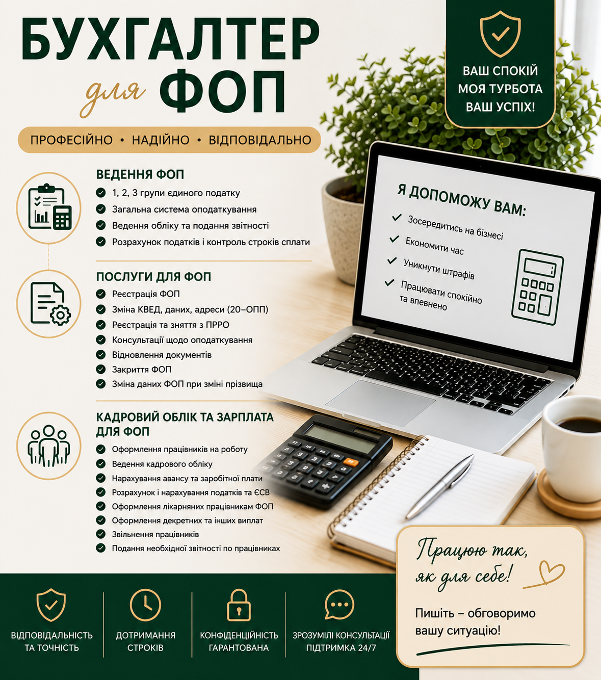 Фото Бухгалтер для ФОП — ведення обліку та звітності 1