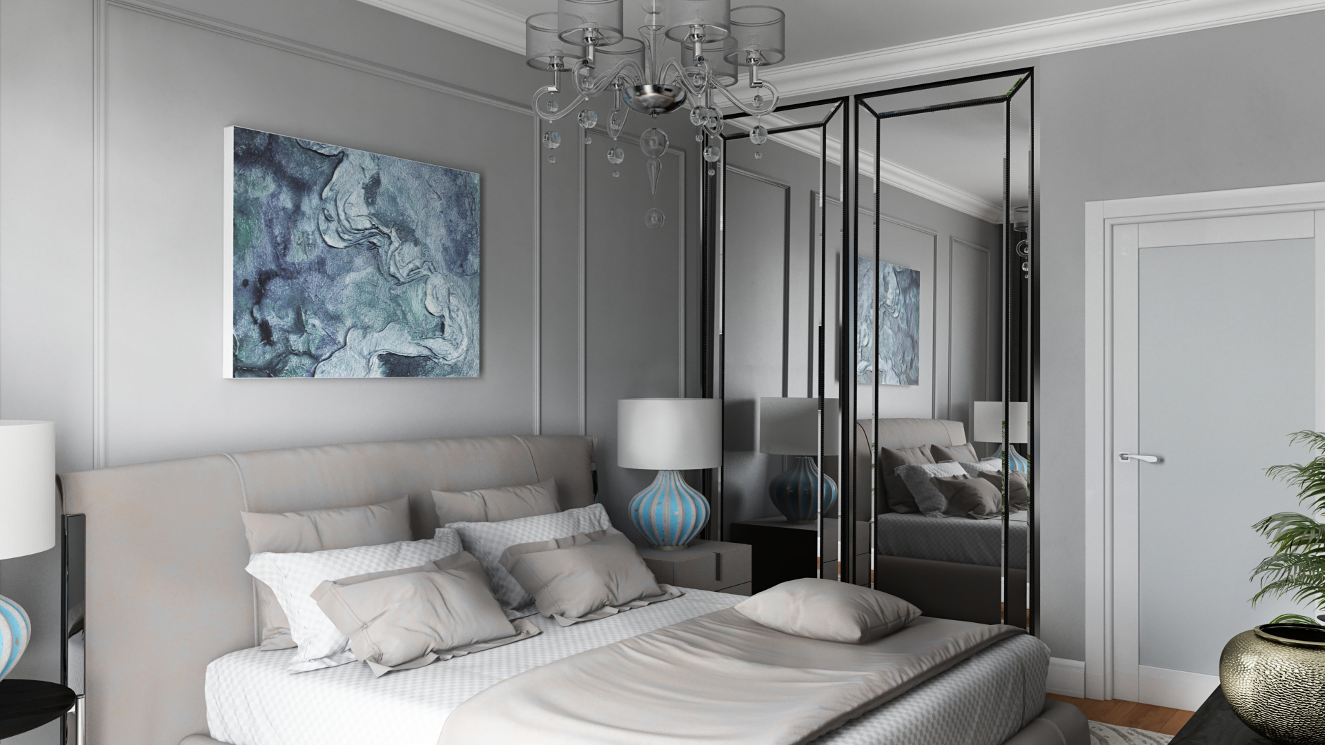Фото Визуализация спальни 3dsMax+Vray