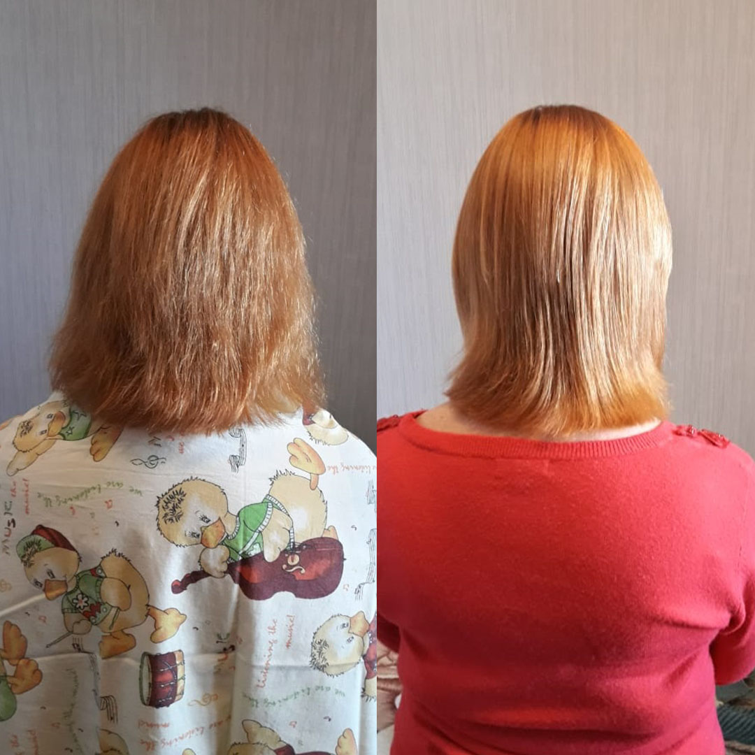 Фото Кератинове вирівнювання волосся в Полтаві 3