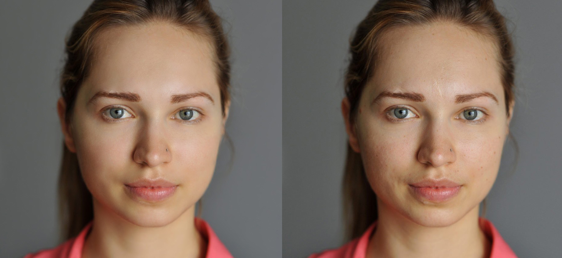 Фото Ретушь портрета в Adobe Photoshop методом разложения.