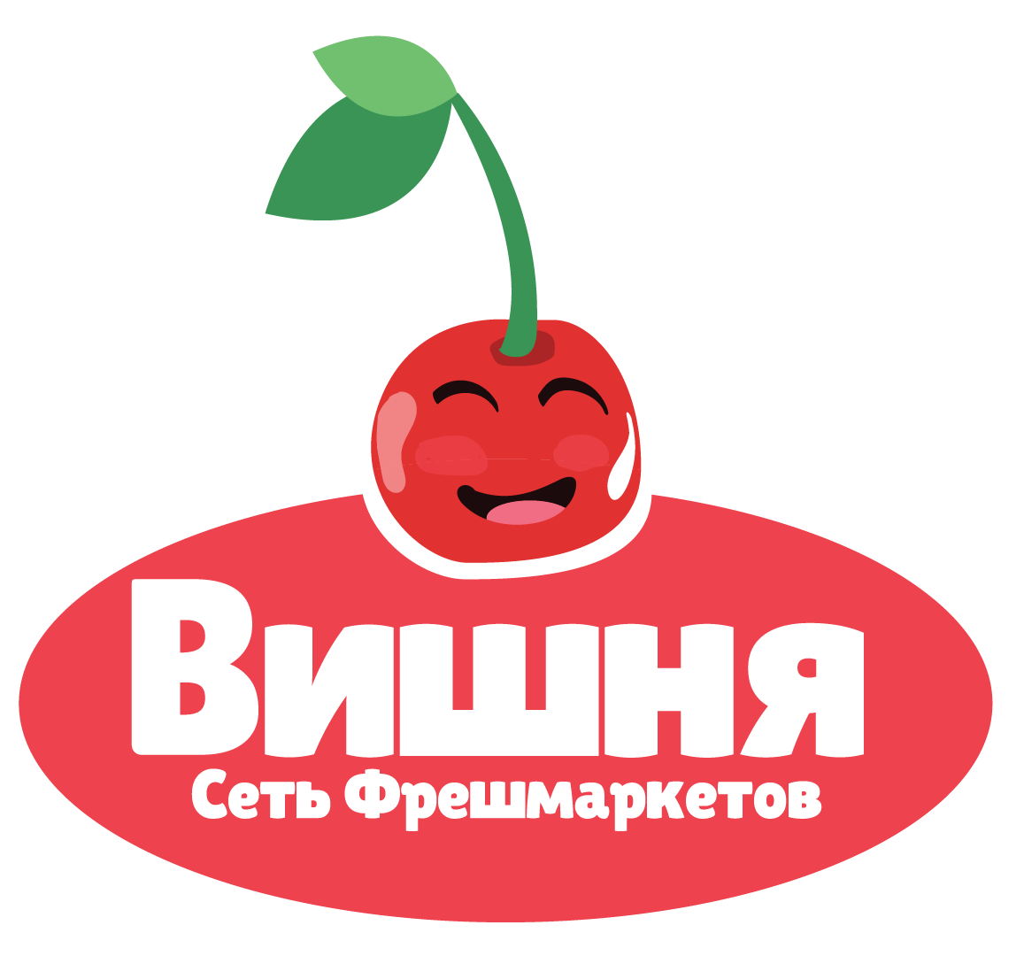 Фото Логотип для сети фрешмаркетов "Вишня"