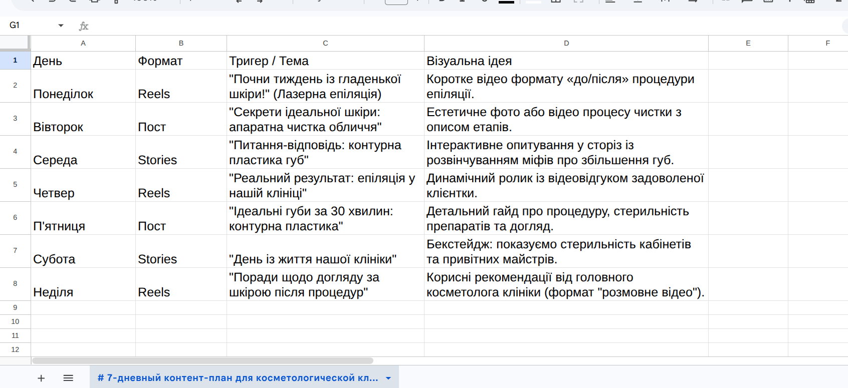 Фото Пакет: Контент-план + 15 продаючих постів для Instagram/Telegram 2
