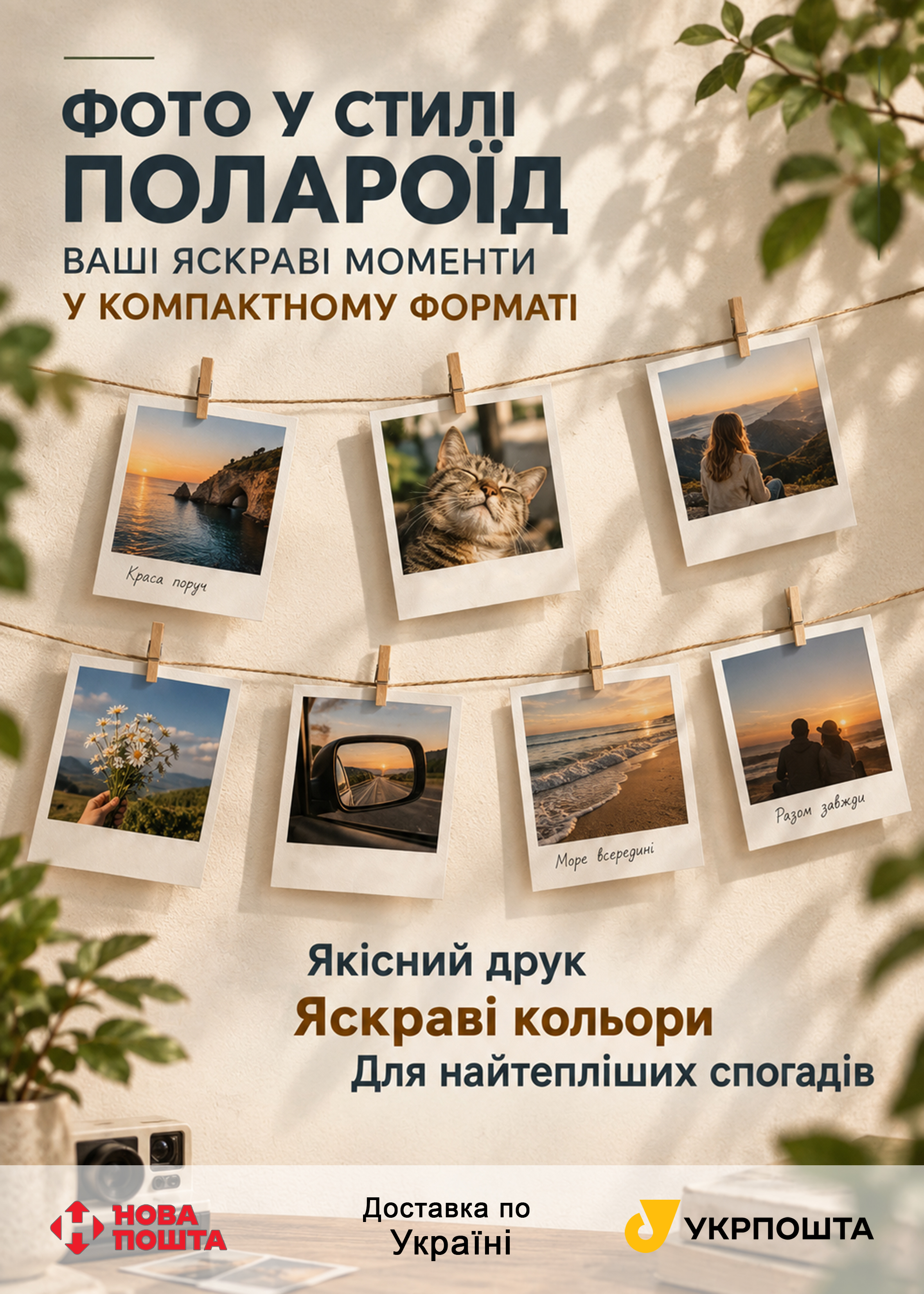 Фото Фото в стилі полароїд 35грн/шт. Виготовлення в залежності від кількості - від пари годин до однієї доби.