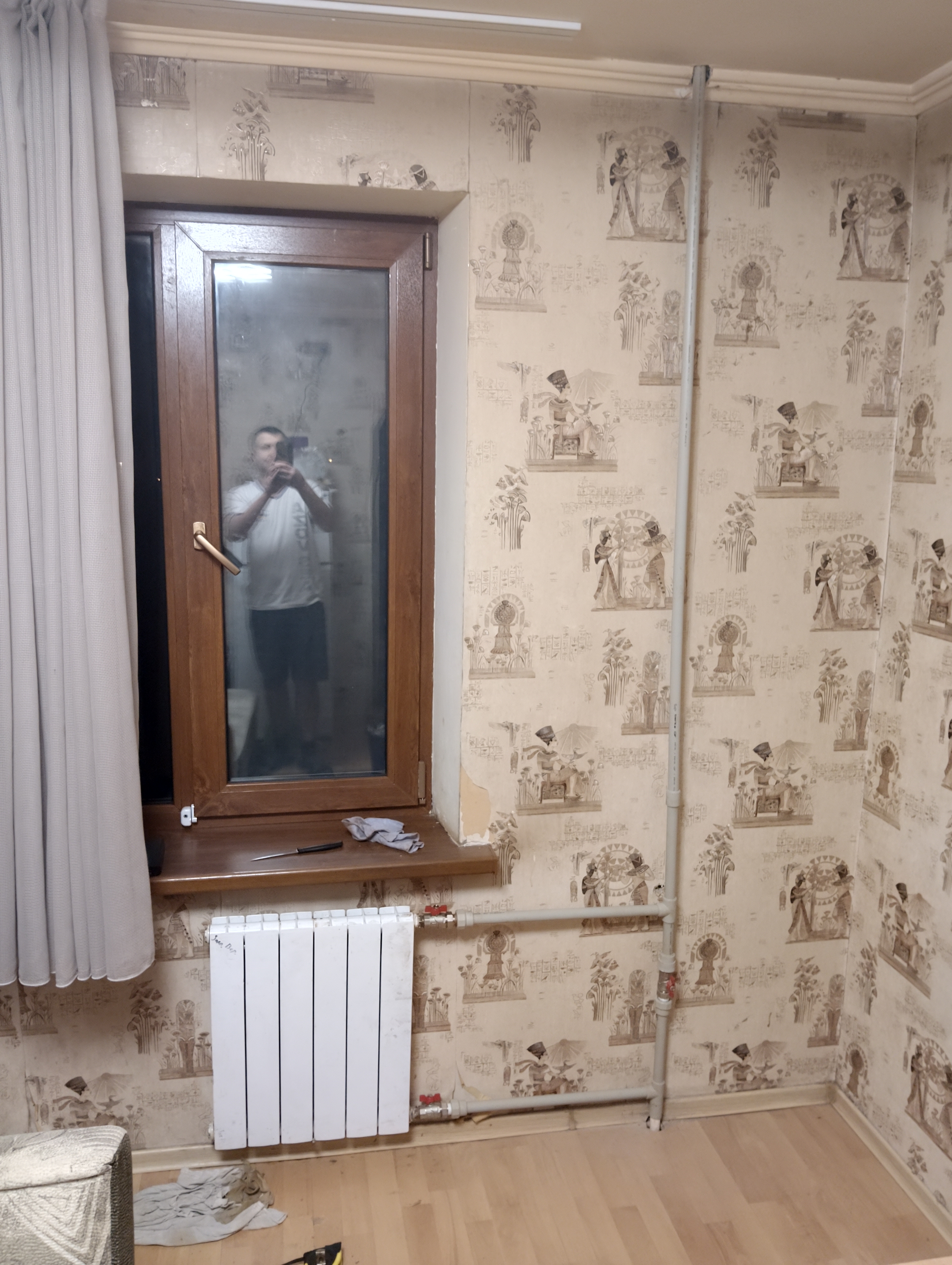 Фото заміна труб, пайка труб, заміна радіатора.