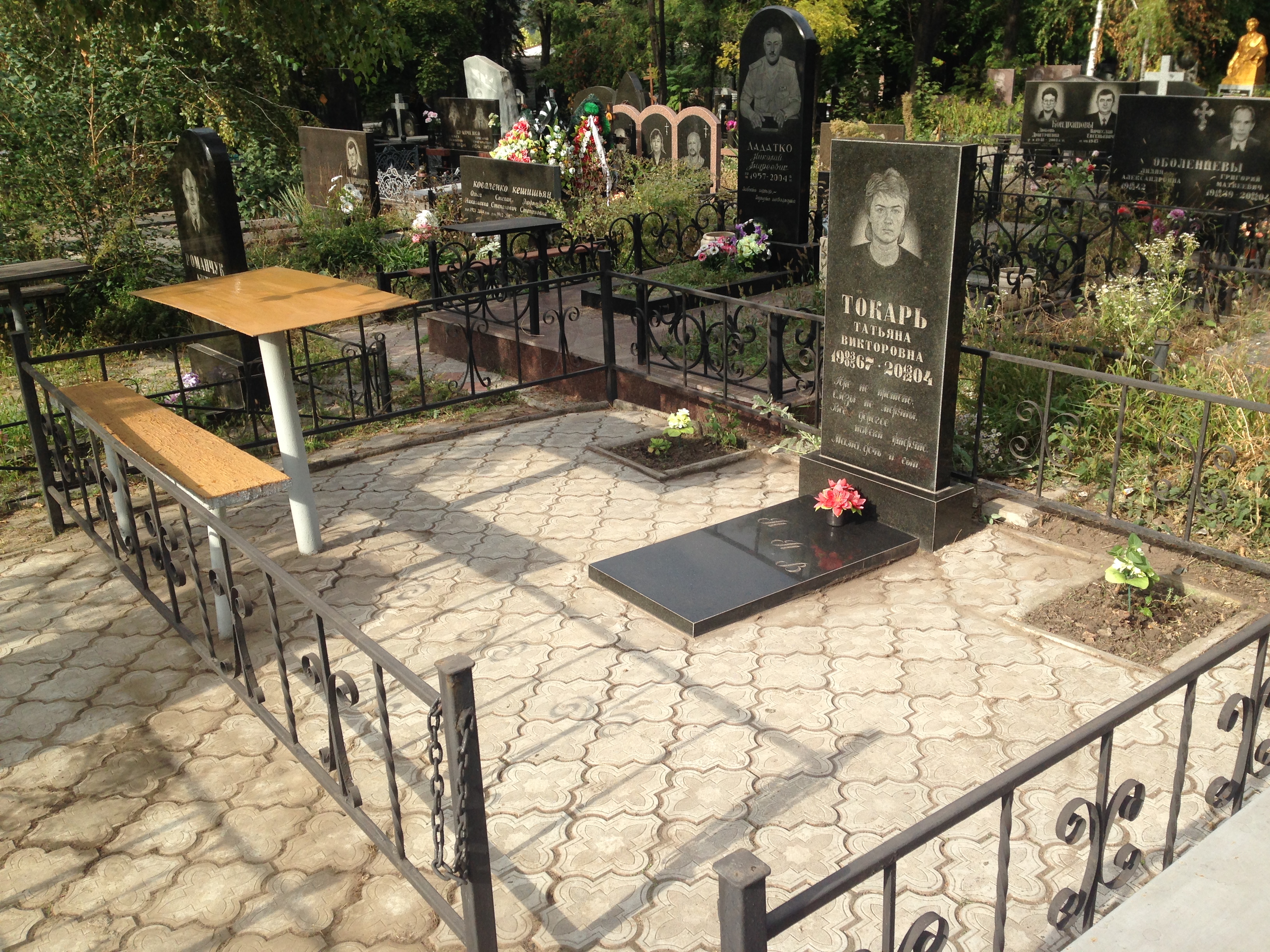 Фото Уборка на могилке