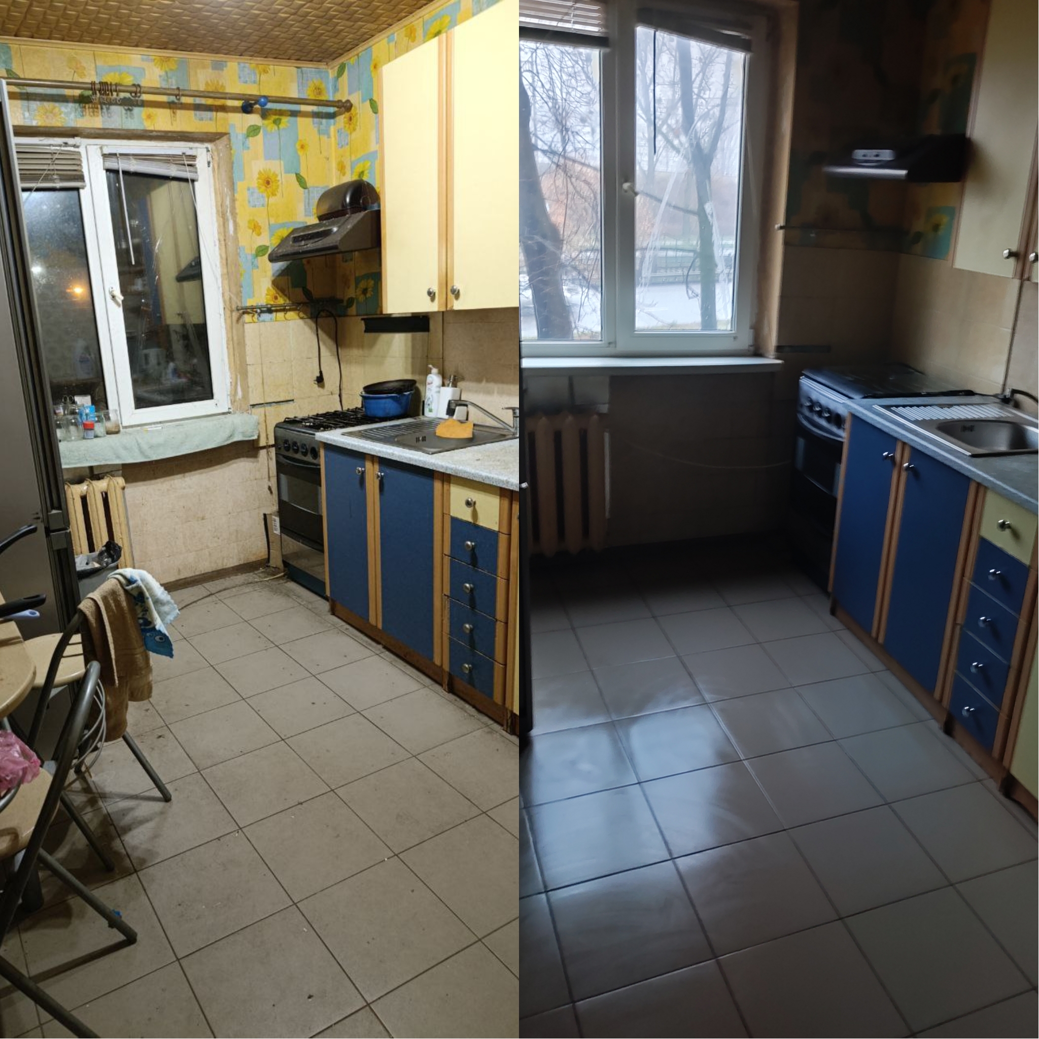 Фото генеральне прибирання кухні в запущеному стані 
