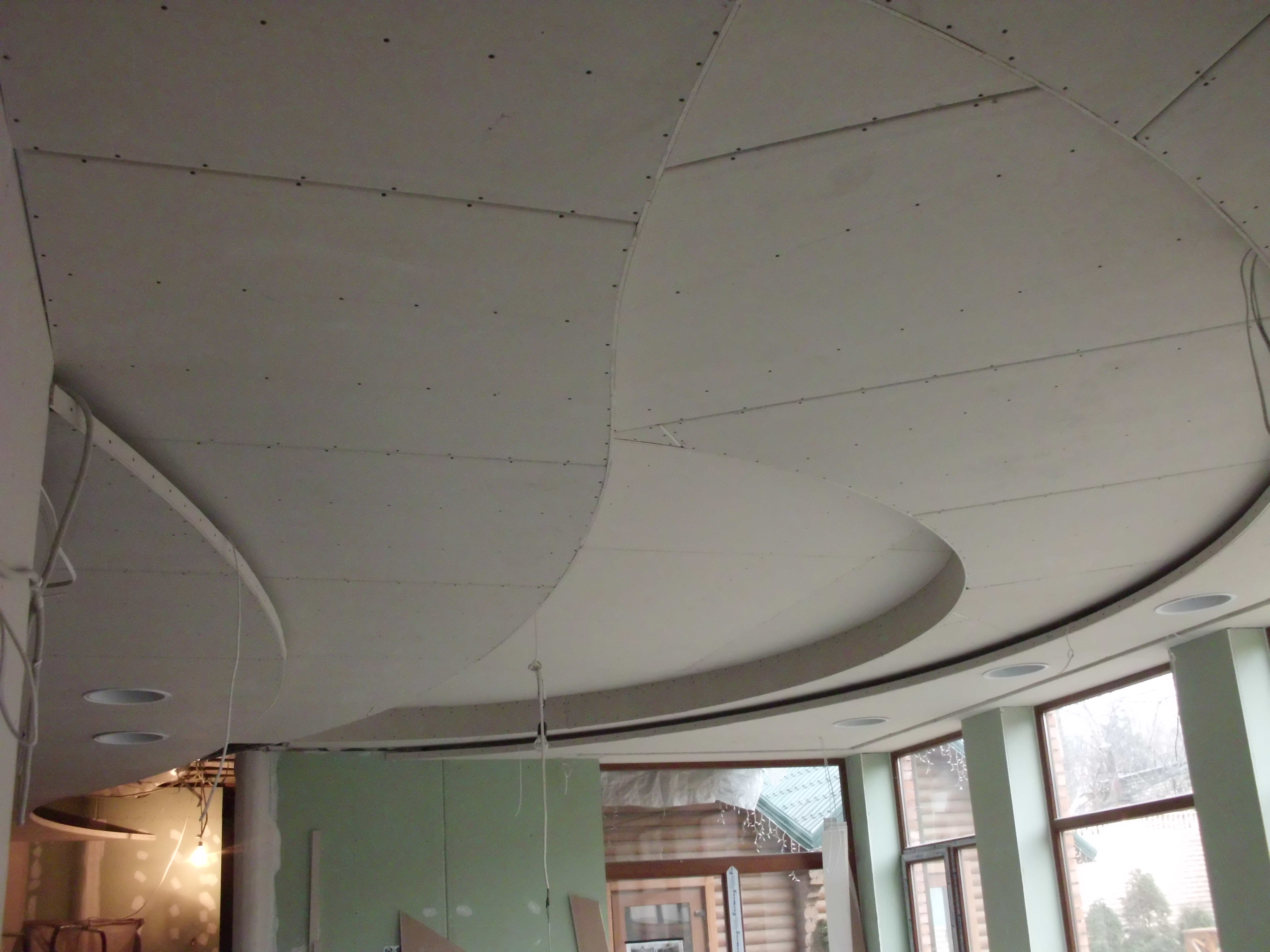 Фото Монтаж гипсокартона любых конфигураций. 1