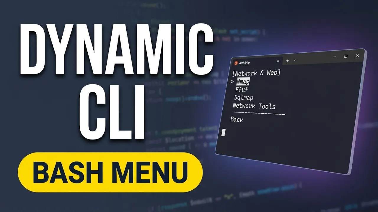 Фото Bash-menu - Dynamic CLI Menu System
This Bash script provides a dynamic, interactive command-line interface (CLI) menu system. It allows users to navigate through various options, execute commands, and manage persistent variables. The menu structure is built dynamically from external `.menu` and `.subm(enu)` files, enabling easy extension and customization without modifying the core script.
