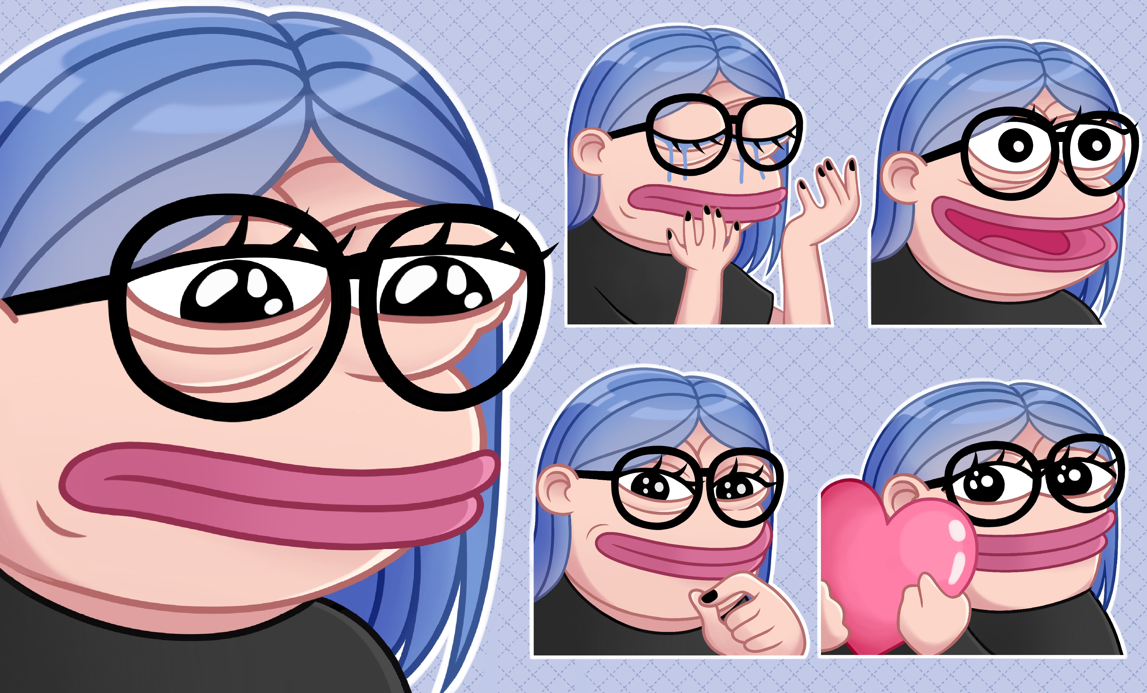 Фото Pepe the frog emote stickers and profile pictures