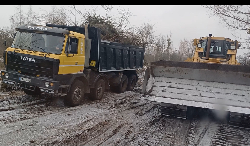 Фото вивіз будівельного сміття самоскидом 30 тон 1