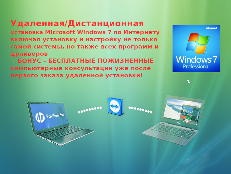 Фото Удаленная/дистанционная установка операционной системы Microsoft Windows 7! 1