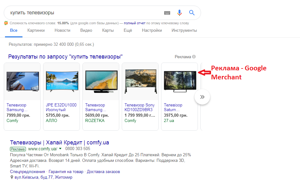 Фото Настройка рекламы Google Merchant