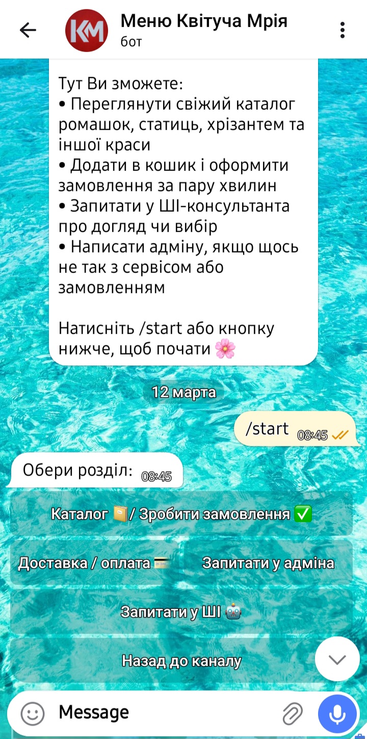 Фото Бот- магазин в Телеграмм.
Наполнение:

☆ Каталог в виде карусели (фото, цена, описание, остаток)
☆ Корзина + оформление заказа
☆ Оповещение админу в личку
☆ Админ-панель (/add, /delete)
☆ Товары и заказы сразу в Google Sheets
☆ ИИ-помощник по теме.