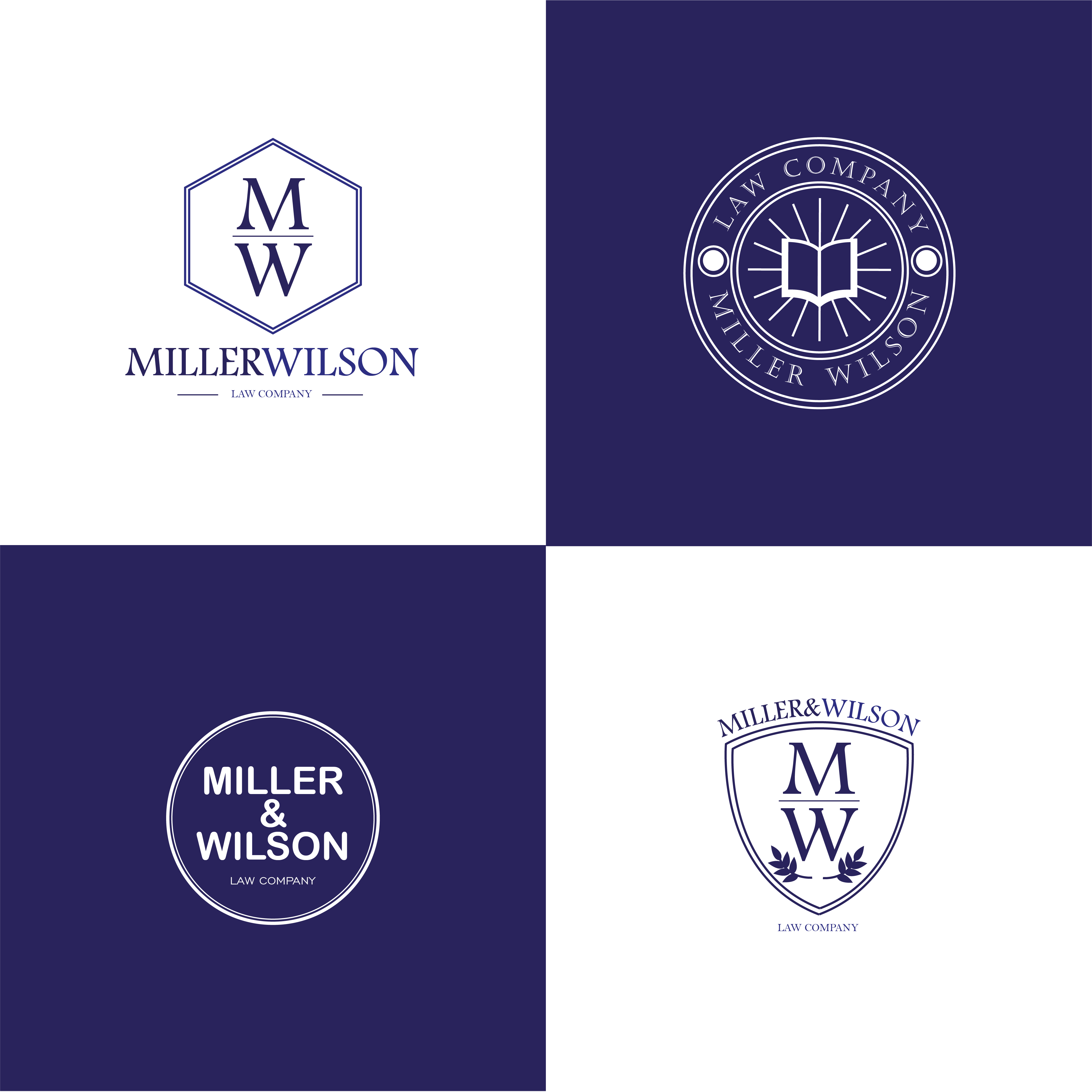 Фото Варіанти логотипу для юридичної компанії Miller&Wilson.