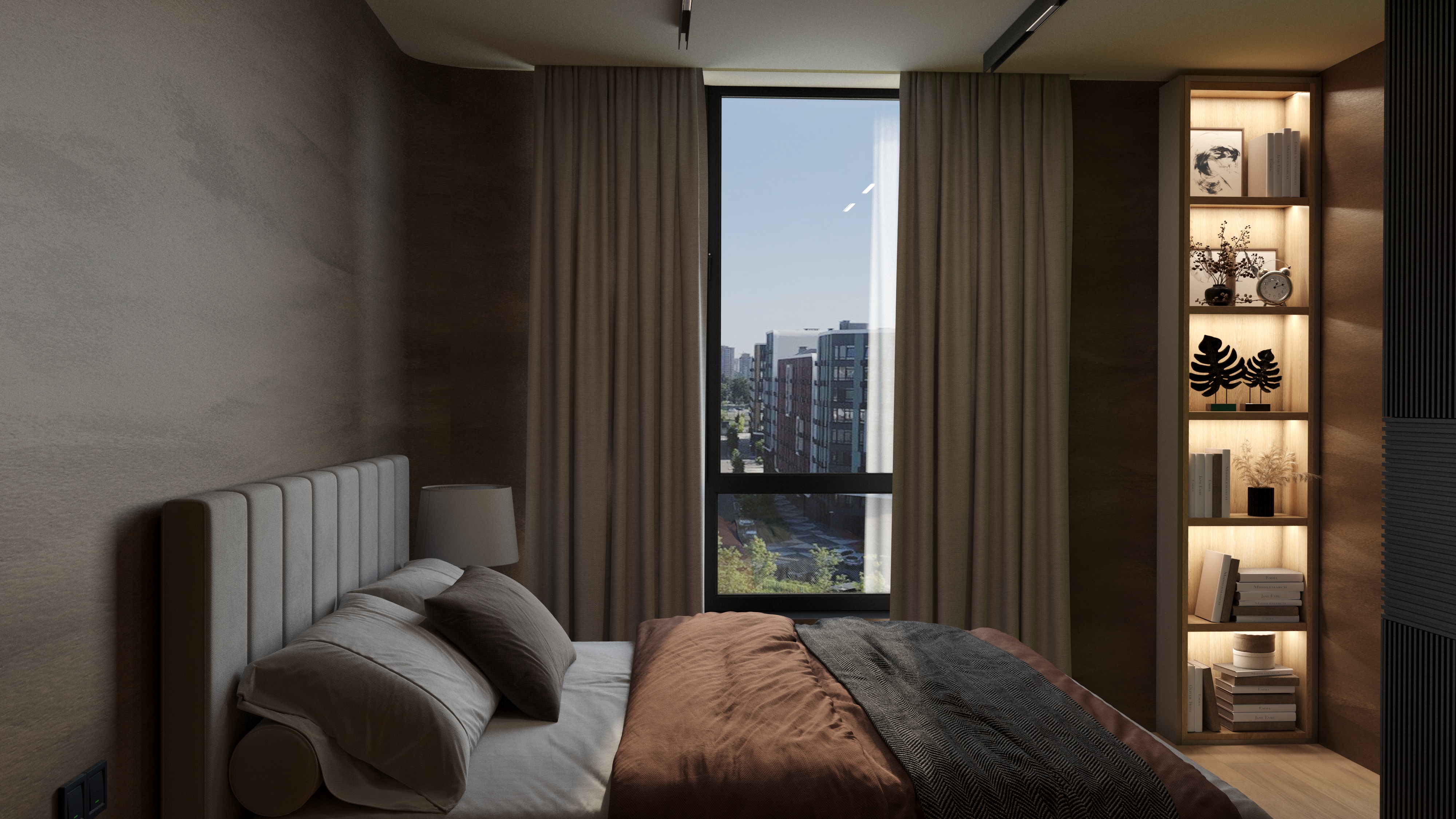 Фото Візуалізація майстер-спальні