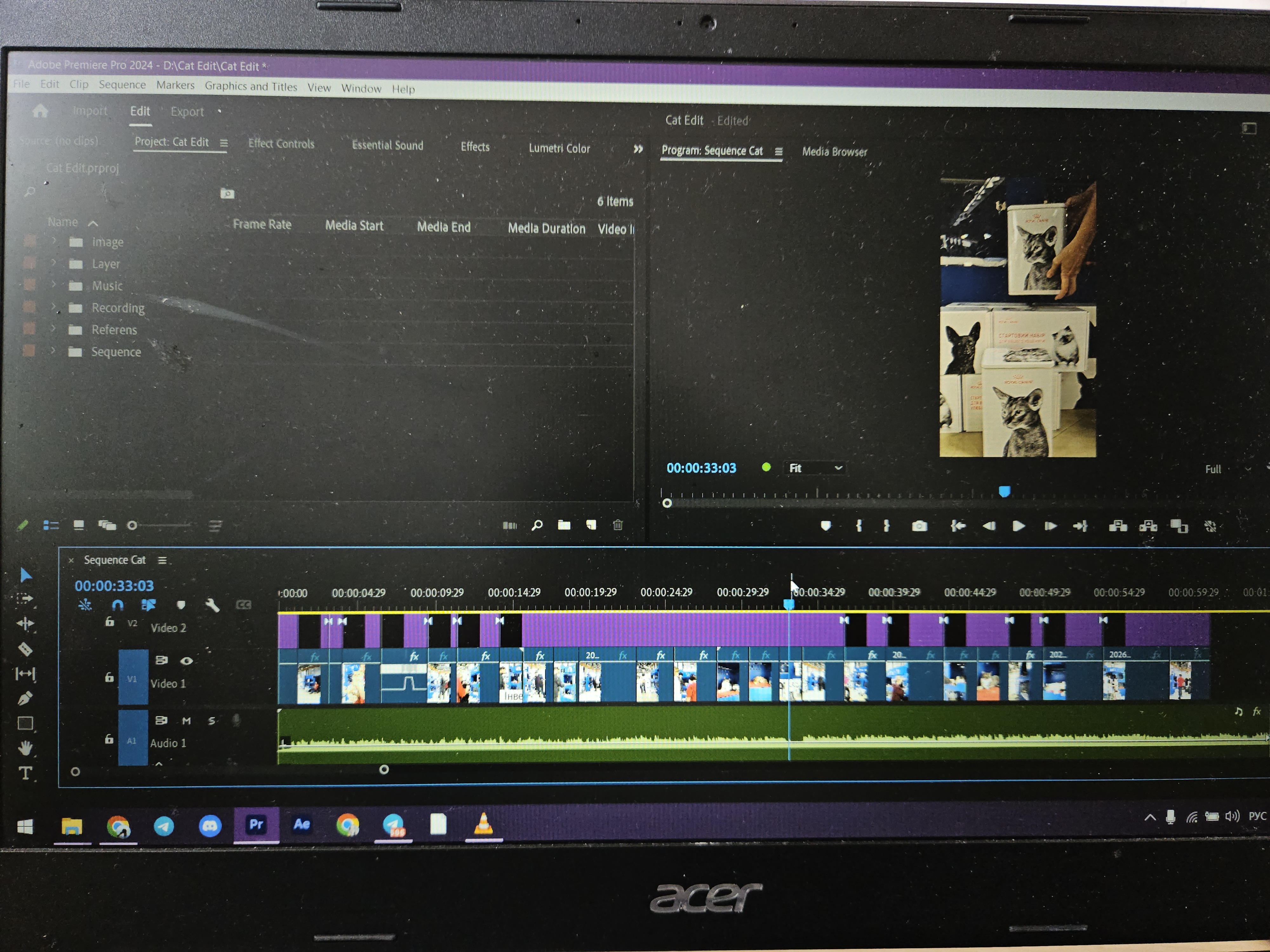 Фото Монтаж відео в Adobe Premier, виставка котів.

● Зйомка на місці
● Підготовка файлів
● Монтаж відео
● Кольрова Коррекція
● Озвучка позакадрового голоса,    
   накладання музики
● Правки 
● Готове відео, надсилааня 
   потрібним форматом файлу