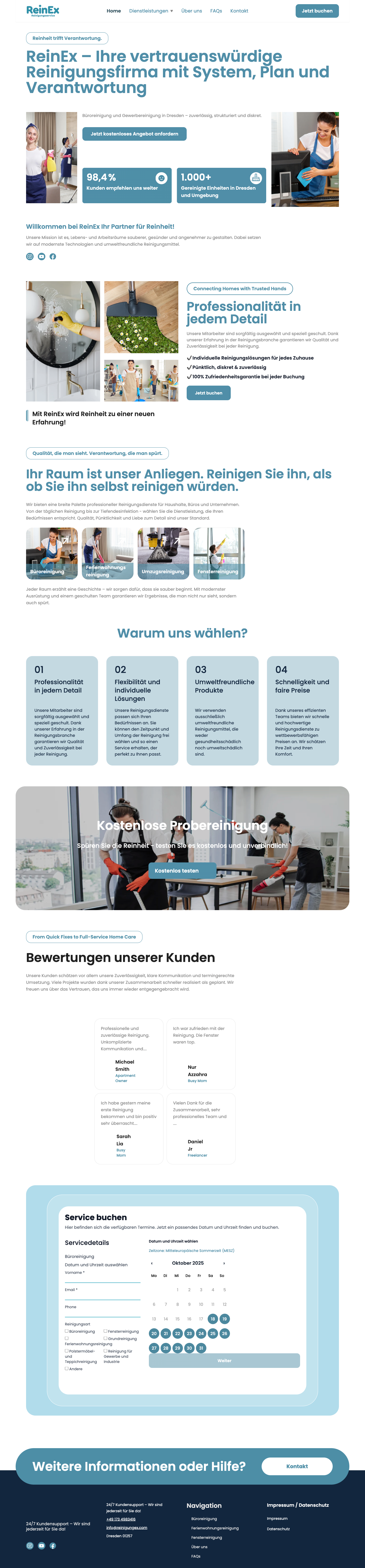 Фото Сайт розроблений для клієнта з Німеччини. Має індивідуальний дизайн за його запитом. Розробка на Next.js. Сайт багатосторінковий. Адаптивний