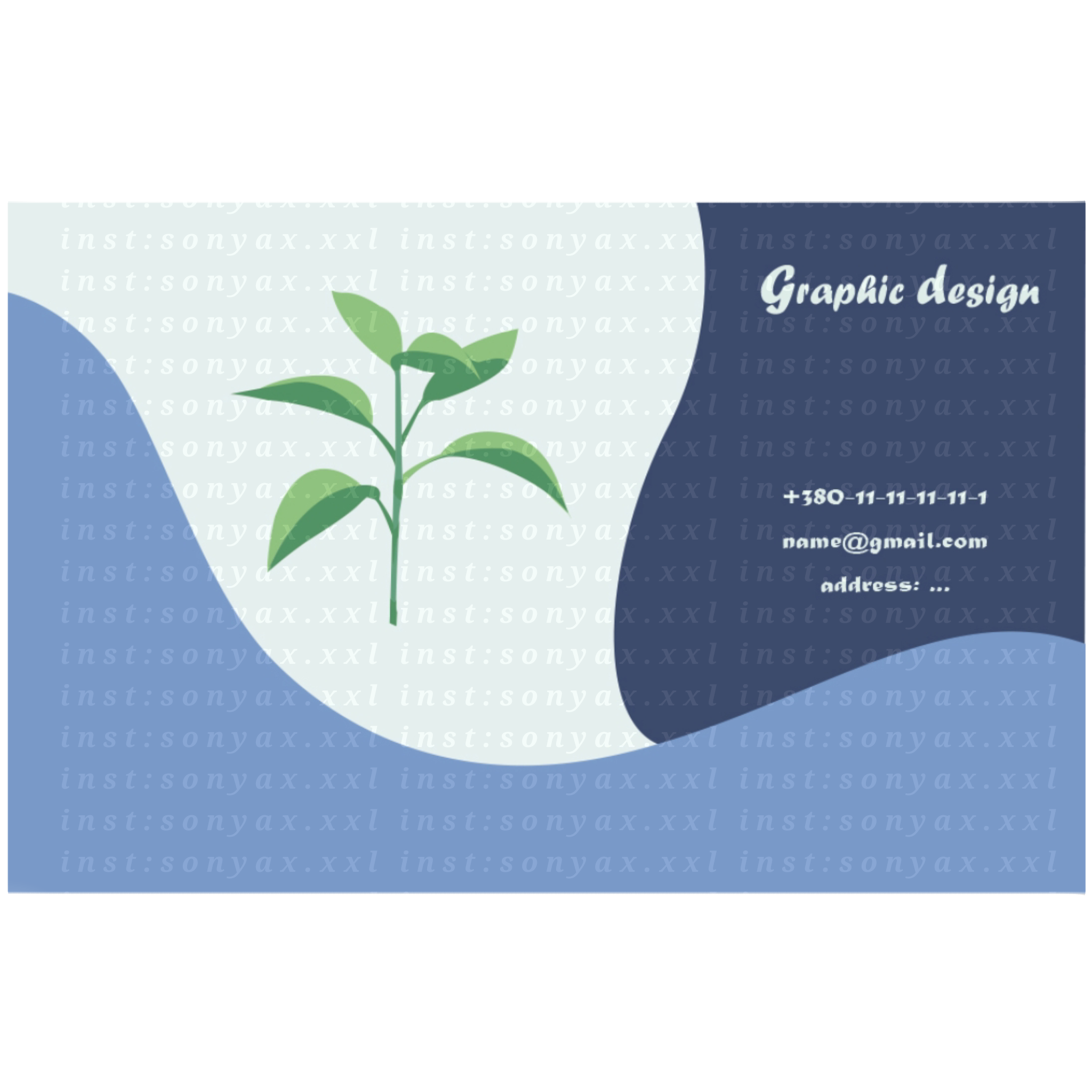 Фото Візитівка. Можу розробити в різному стилі для особистого і/або користування компанією. 

Вартість роботи - 200 грн
(inst:sonyax.xxl)