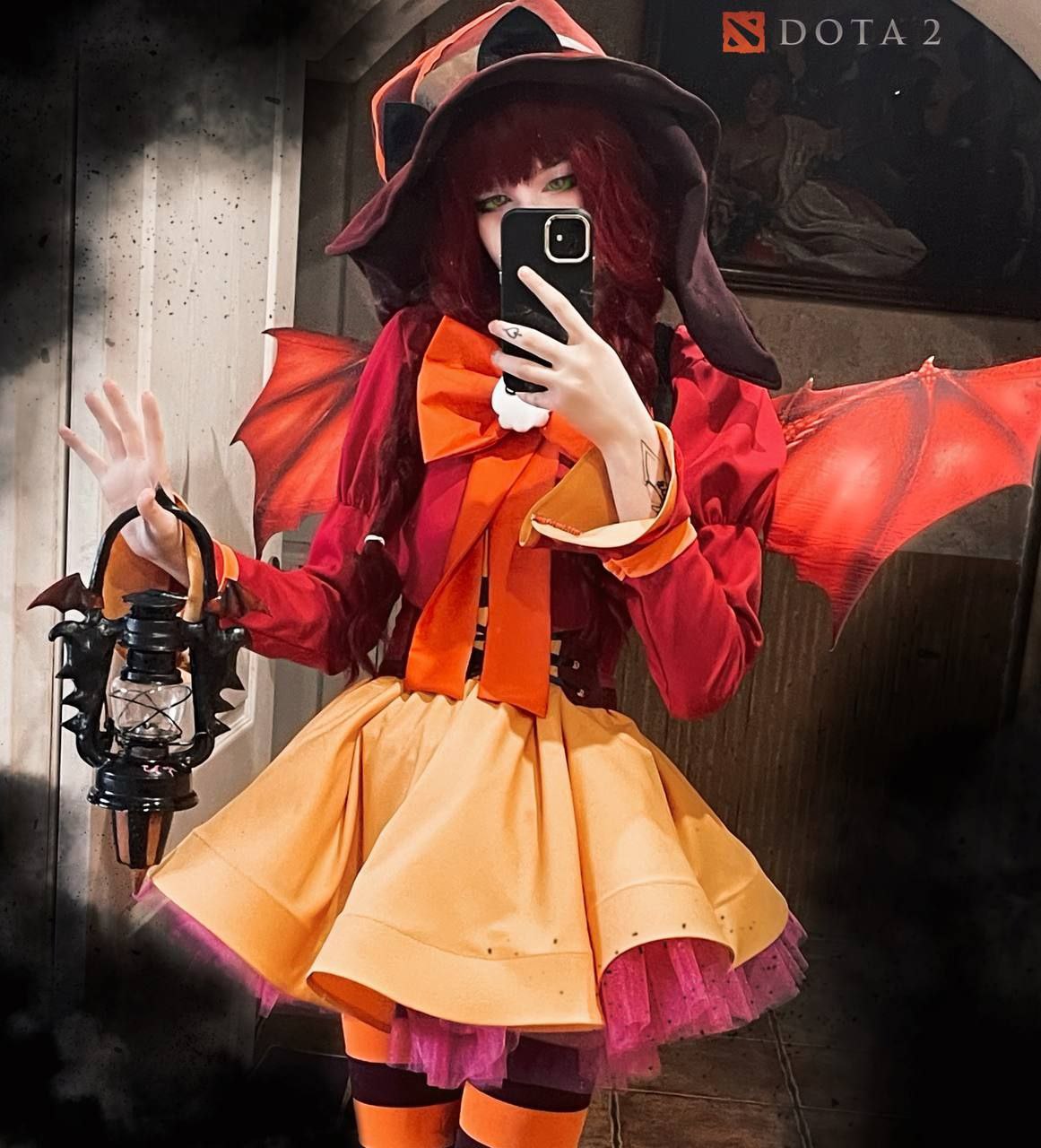 Фото Косплей на Dark Willow Saccharine Saboteur из игры Dota 2.