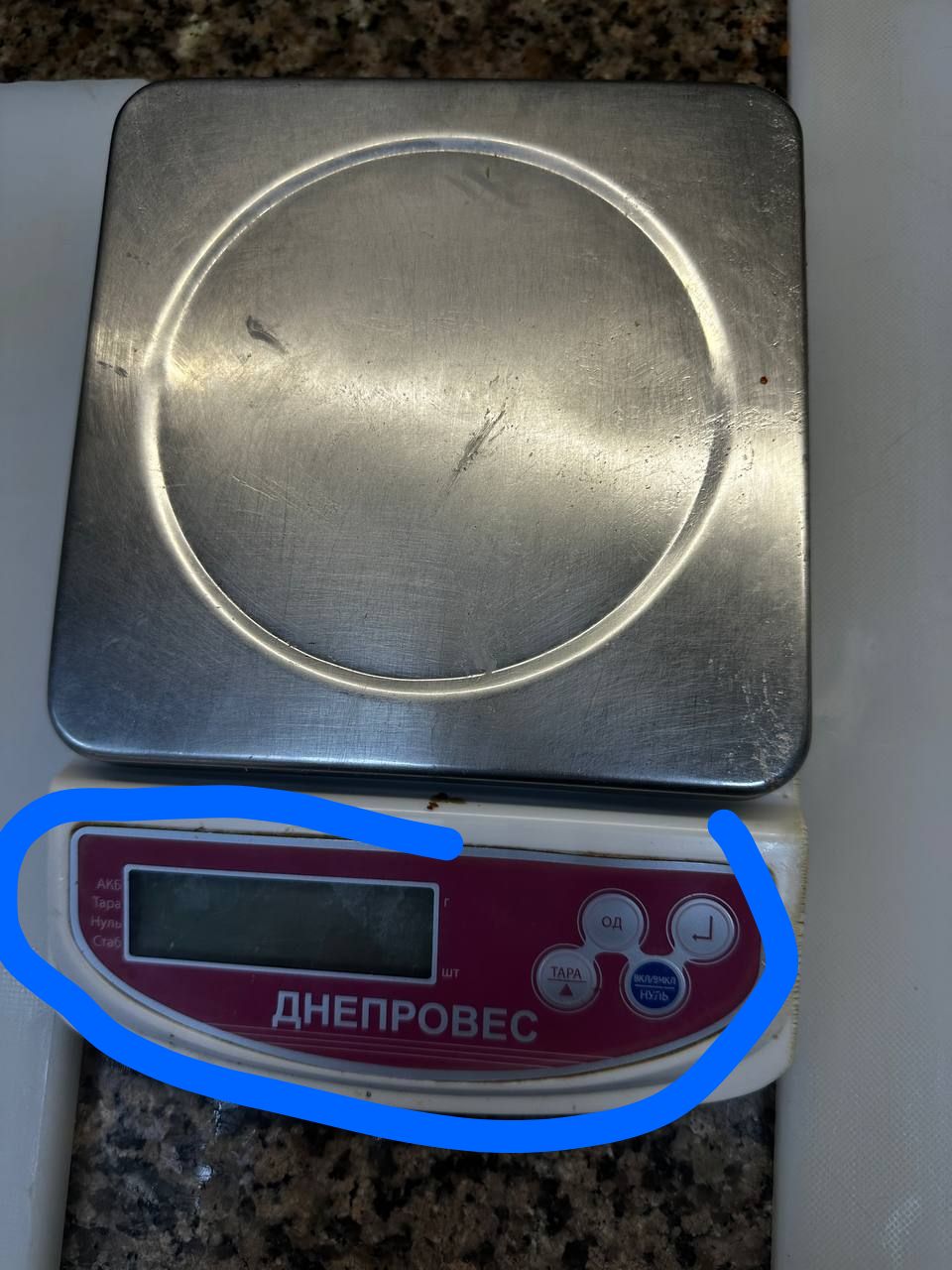 Фото ремонт ваг кухонних з виготовленням та заміною плівки/накладки клавіатури.